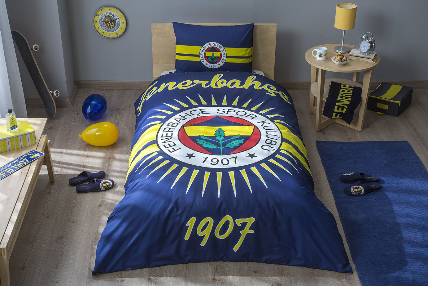 Fenerbahçe 1907 Logo Pamuk Lisanslı Kırlent