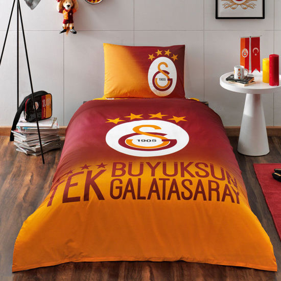 Taç Lisanslı Galatasaray 4. Yıldız Tek Kişilik Nevresim Takımı resmi
