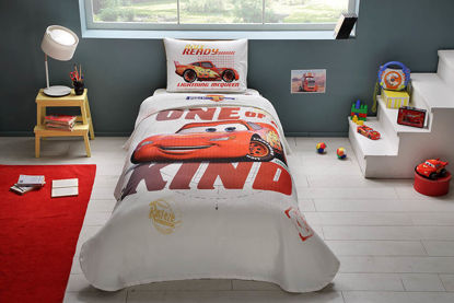 Taç Lisanslı Disney Cars Piston Cup Tek Kişilik Pike Takımı resmi